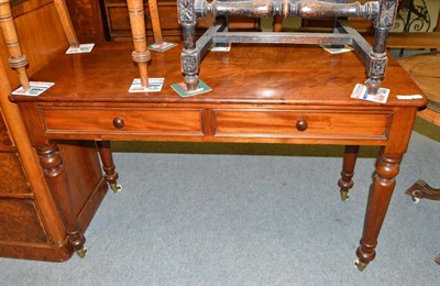 Lot 598 - A Victorian mahogany side table