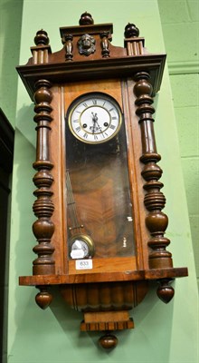 Lot 633 - A Vienna type striking wall clock