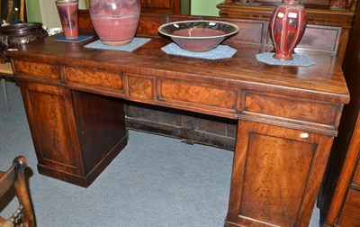 Lot 642 - Regency mahogany pedestal sideboard