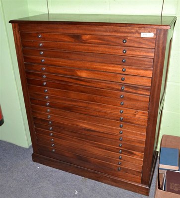 Lot 645 - A reproduction eighteen drawer collector's cabinet