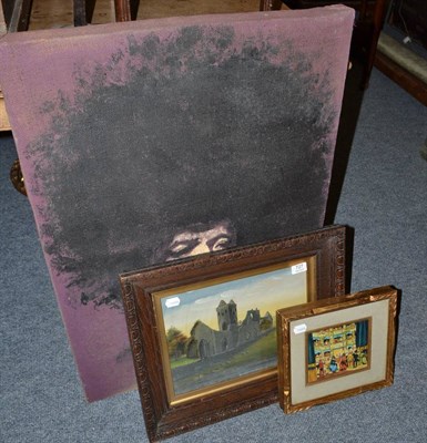 Lot 727 - Three pictures, Collier, Yola and a Jimmy Hendrix canvas