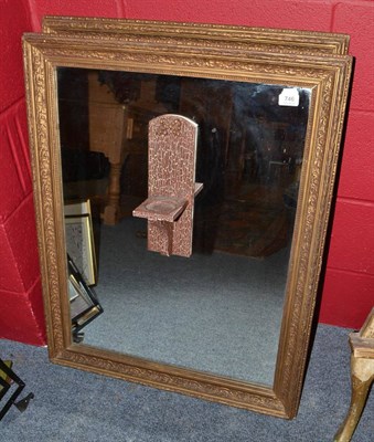 Lot 746 - A pair of gilt framed mirrors with candle stands