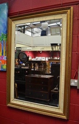 Lot 761 - A reproduction gilt framed mirror