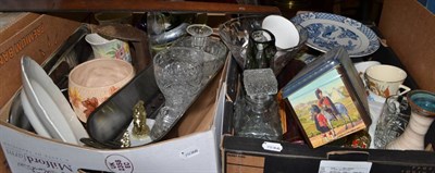 Lot 766 - Quantity of paperweights, pair of crown green bowls, binoculars and household effects