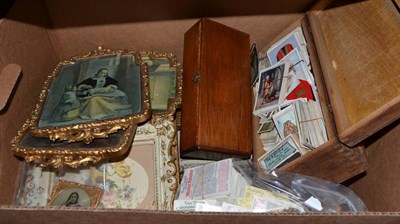 Lot 783 - A quantity of cigarette cards, miniatures etc