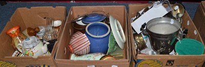 Lot 806 - Six boxes of glass, ceramics and collectables