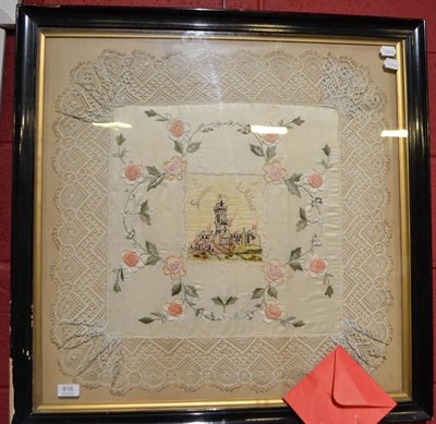 Lot 816 - A Continental WWI silk picture with provenance attached