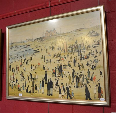 Lot 817 - A framed Lowry print