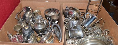 Lot 822 - A quantity of silver plate including cutlery etc (in three boxes)