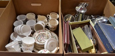 Lot 836 - Large quantity household china and glass including Indian Tree ware, tea sets, collector's...