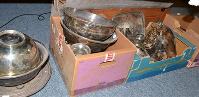 Lot 861 - A large quantity of silver plate including assorted table wares stamped 'Howards Restaurant'