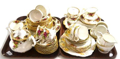 Lot 39 - Royal Albert Old Country Roses tea set and a Bell china 'Springhorn' tea set
