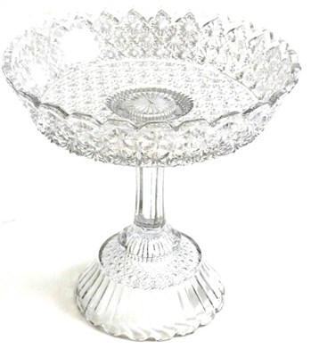 Lot 48 - * A Victorian moulded glass comport
