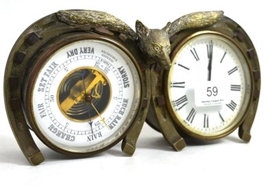 Lot 59 - An aneroid timepiece
