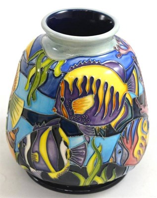 Lot 163 - A modern Moorcroft Martinique pattern 198/5 vase, designed by Nicola Slaney, numbered 27, impressed