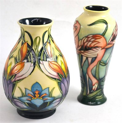 Lot 171 - A modern Moorcroft Spring Pearl pattern vase, designed by Philip Gibson, numbered 117,...