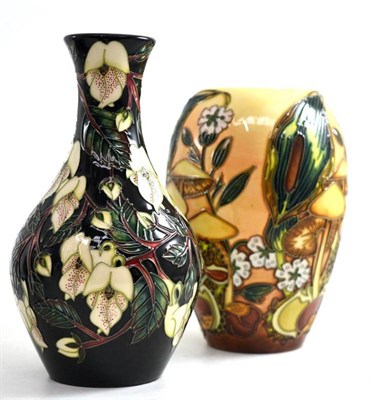 Lot 191 - A modern Moorcroft Mountain Gold pattern 372/8 vase, designed by Sian Leeper, impressed factory...