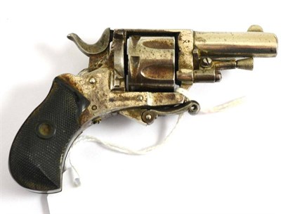 Lot 223 - A Belgian .22 calibre rimfire six shot pocket revolver, with 4cm barrel, the cylinder with...