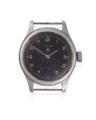 Lot 297 - A World War II Military Wristwatch, signed Timor, know by collectors as one of  "The Dirty Dozen "