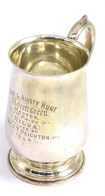 Lot 250 - # A silver tankard, relating to the York and Ainsty Hunt