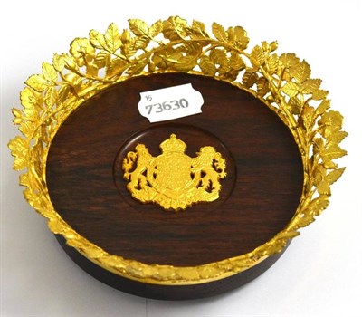 Lot 288 - A silver gilt coaster to commemorate the Queen Mother's 80th Birthday