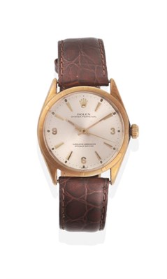 Lot 309 - A 9ct Gold Automatic Centre Seconds Wristwatch, signed Rolex, Superlative Chronometer...