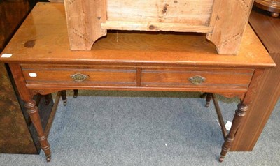 Lot 1038 - Edwradian walnut writing table