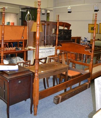 Lot 1045 - A four poster bed frame