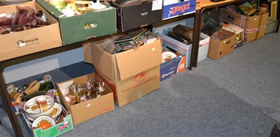 Lot 1131 - Ten boxes of household goods and a typewriter