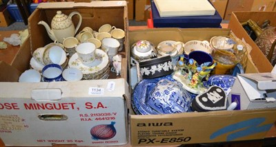 Lot 1134 - Wedgwood mugs, tea sets, collector's plates, etc