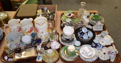 Lot 1139 - Crested china, fairings, etc (three trays)