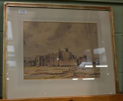 Lot 1148 - Fred Lawson 'Middleham Castle' Signed, watercolour together with a further watercolour by the...