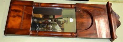 Lot 1211 - # 19th century mahogany pier glass