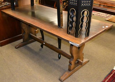 Lot 1234 - Reproduction refectory style table