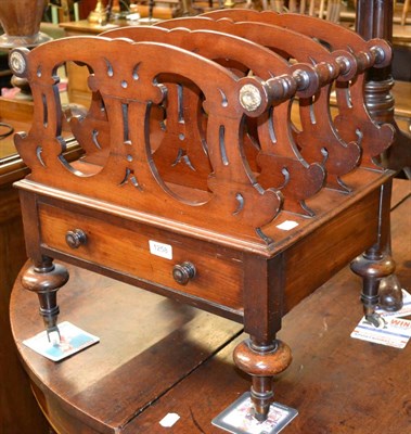 Lot 1258 - Victorian four division mahogany Canterbury