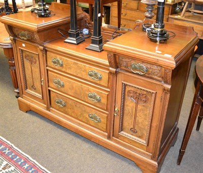 Lot 1259 - Edwardian walnut sideboard