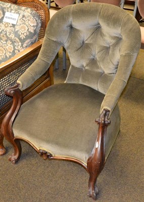 Lot 1284 - Victorian rosewood chair