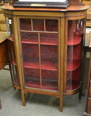 Lot 1301 - Edwardian mahogany and glazed display cabinet