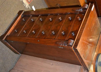 Lot 1317 - 19th century mahogany Wellington chest