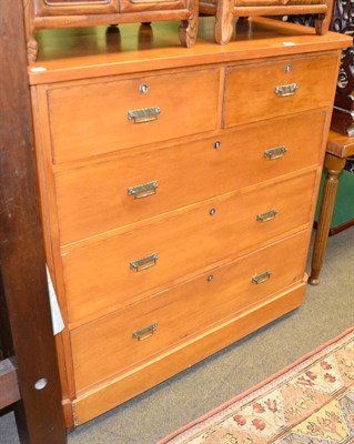 Lot 1321 - Pine four height chest of drawers