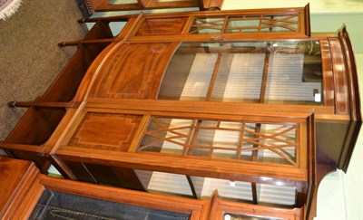 Lot 1337 - Edwardian inlaid mahogany display cabinet