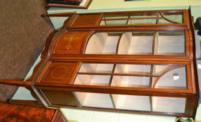 Lot 1353 - * Edwardian mahogany and inlaid display cabinet