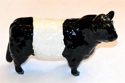 Lot 20 - Beswick Galloway Bull - Belted, model No.1746B, black and white gloss