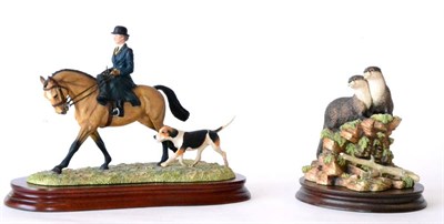 Lot 63 - Border Fine Arts 'Elegance in the Field' (Rider and Horse), model No. L126 by Anne Wall,...