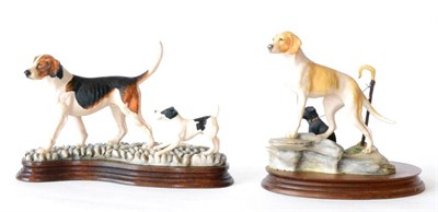 Lot 65 - Border Fine Arts 'Fell Hound with Lakeland Terrier', model No. L92 by Mairi Laing Hunt, limited...