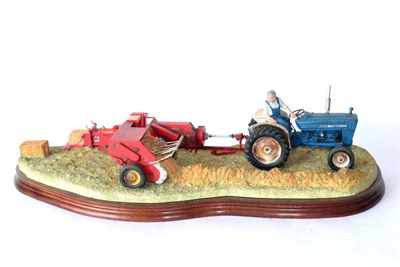 Lot 71 - Border Fine Arts 'Hay Bailing', model No. B0738 by Ray Ayres, limited edition 1111/2002, on...