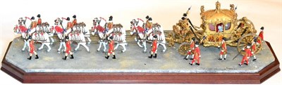 Lot 92 - Border Fine Arts 'The Coronation 1953' (Gold State Coach), model No. B0810 by Ray Ayres, issued...