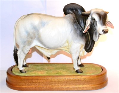 Lot 109 - Royal Worcester Brahman Bull ";J.D.H. De Ellary Manso";, model No. RW3821 by Doris Lindner, limited