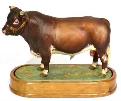 Lot 116 - Royal Worcester Dairy Shorthorn Bull ";Royal Event";, model No. RW3781 by Doris Lindner,...