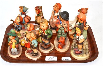 Lot 223 - Thirteen Hummel figures